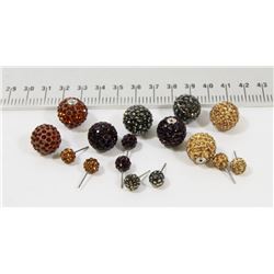 HILLBERG & BERK STYLE SPARKLE BALL STUD EARRINGS