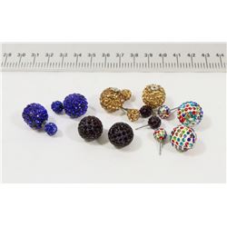 HILLBERG & BERK STYLE SPARKLE BALL STUD EARRINGS