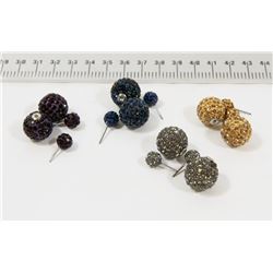 HILLBERG & BERK STYLE SPARKLE BALL STUD EARRINGS
