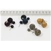 HILLBERG & BERK STYLE SPARKLE BALL STUD EARRINGS