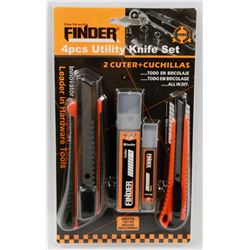 NEW FINDER 4PCS UTILITY KNIFE SET