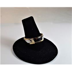 10)  TITANIUM GOLD & SILVER BAND STYLE