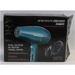 INFINITY PREMIER BY CONAIR DUAL VOLTAGE AC MOTOR