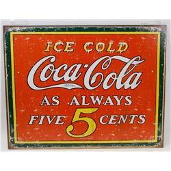 RETRO STYLE COCA COLA METAL SIGN