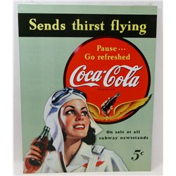 RETRO STYLE COCA COLA METAL SIGN