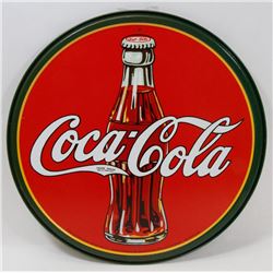 RETRO STYLE COCA COLA ROUND METAL SIGN