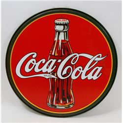 RETRO STYLE COCA COLA ROUND METAL SIGN