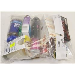 BAG OF ASSORTED ITEMS INCLUDING COFFEE, HAIR DIE,