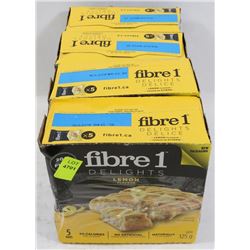 4 BOXES OF FIBRE 1 DELIGHTS LEMON