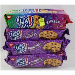4 ASSORTED PACKS OF CHIPS AHOY COOKIES