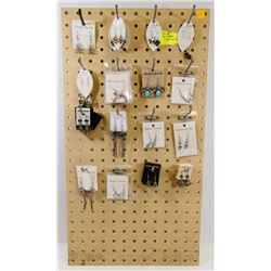 36 PAIRS OF NEW EARRINGS.