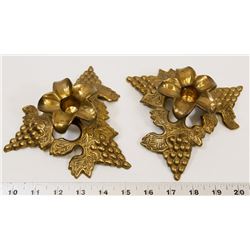 BRASS CANDLE HOLDERS