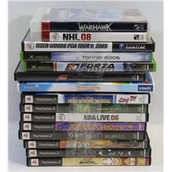 LOT OF VIDEO GAMES INCL PLAYSTATION 2 AND ASST.