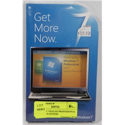 WINDOWS 7 SEALED PROFESSIONAL OPERATING SYSTEM