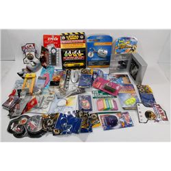 FLAT OF 37 SEALED KEY CHAINS