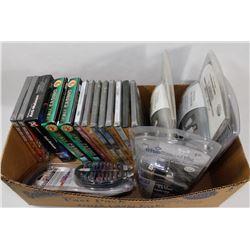 FLAT OF ASSORTED DVDS, ANTI MALWARE, GAMES AND