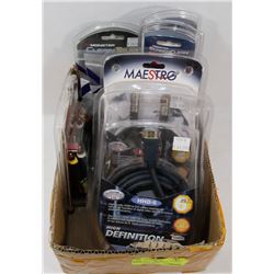 FLAT W/ MONSTER SCREEN CLEANS, RCA CABLES, AUDIO