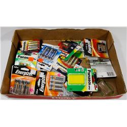 FLAT OF ASSORTED BATTERIES