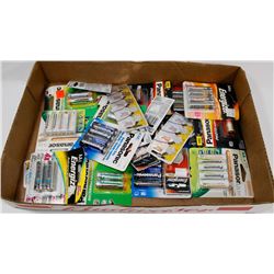 FLAT OF ASSORTED BATTERIES