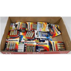 FLAT OF ASSORTED BATTERIES