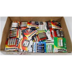 FLAT OF ASSORTED BATTERIES