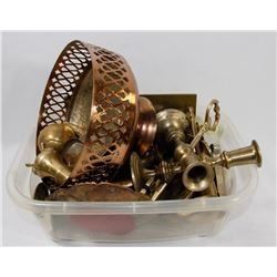 ASSORTMENT OF BRASS ORNAMENTS.