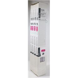 LOT OF 4 UBERHAUS HORIZONTAL VINYL BLINDS WHITE,