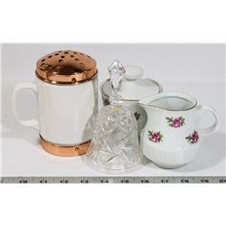 PORCELAIN MADE IN GERMANY SUGAR & CREAM DISH AND