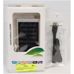 1- NEW SLIM 20,000 MAH SOLAR POWER BANK