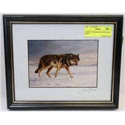 SIGNED AND FRAMED JERRY DOELL PRINT.