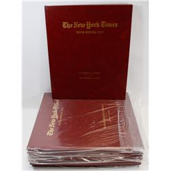 LOT OF 8 NY TIMES BOOKS OF NEWSPAPER REPRINTS