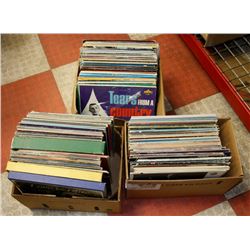 3 FLATS OF ASSORTED LPS