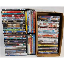 LOT WITH 62 DVDS