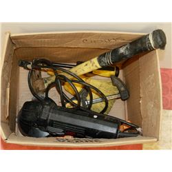 LOT WITH HAMMER , GRINDER , LEVEL AND SMALL HAND