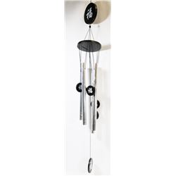 LARGE METAL TUBE ASIAN WIND CHIME
