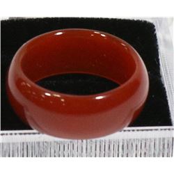 CARNELIAN STONE RING - APPROX. SIZE 9