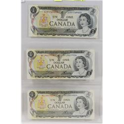 STOCK SHEET LAST CANADIAN $1 DOLLAR BILLS