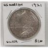 Image 1 : US MORGAN 1921 SILVER DOLLAR COIN.