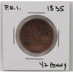 P.E.I .  1835   1/2 PENNY
