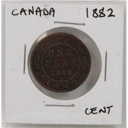 CANADA 1882 ONE CENT COIN.