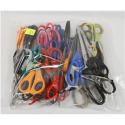 BAG OF ASSORTED SCISSORS