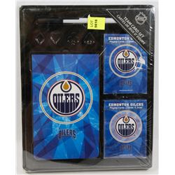 OILERS TEAM CARD SET.