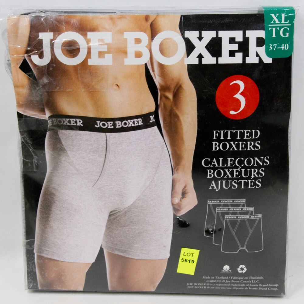 JOE BOXER XL 3 PACK FITTED BOXERS Kastner Auctions