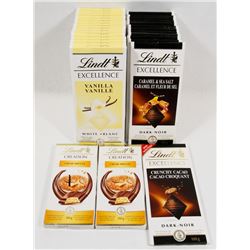 LARGE BAG OF ASSORTED LINDT CHOCOLATE BARS