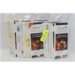 LARGE BAG OF ASSORTED LINDT CHOCOLATE BARS