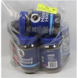 BAG OF MAXWELL HOUSE AND NESCAFE INSTANT COFFEE