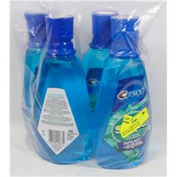 LOT OF 4 CREST SCOPE MOUTHWASH 1L EACH
