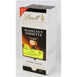 10 BARS OF LINDT EXCELLENCE 100G, DARK HAZELNUT