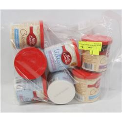 BAG OF ASSORTED BETTY CROCKER FROSTINGS