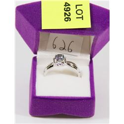 26) STERLING SILVER TANZANITE RING